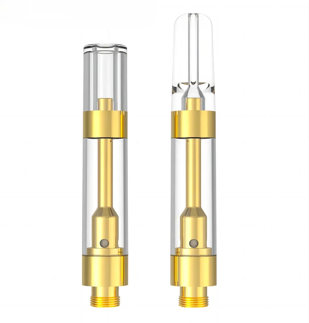 1.0ml 510 Thread Vape Cart Barrel Pressed in Mouth Tip G5 M6t Stainless Steel Pure Taste Empty Tank Vape Pen Cartridge for Live Resin/Rosin Oil