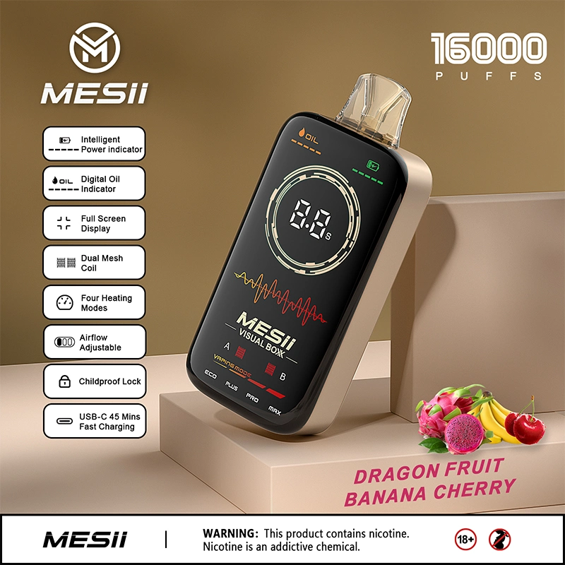 Wholesale I Vape Full Screen Disposable Dual Mesh Mesii Visual Boxx 16000 Puffs