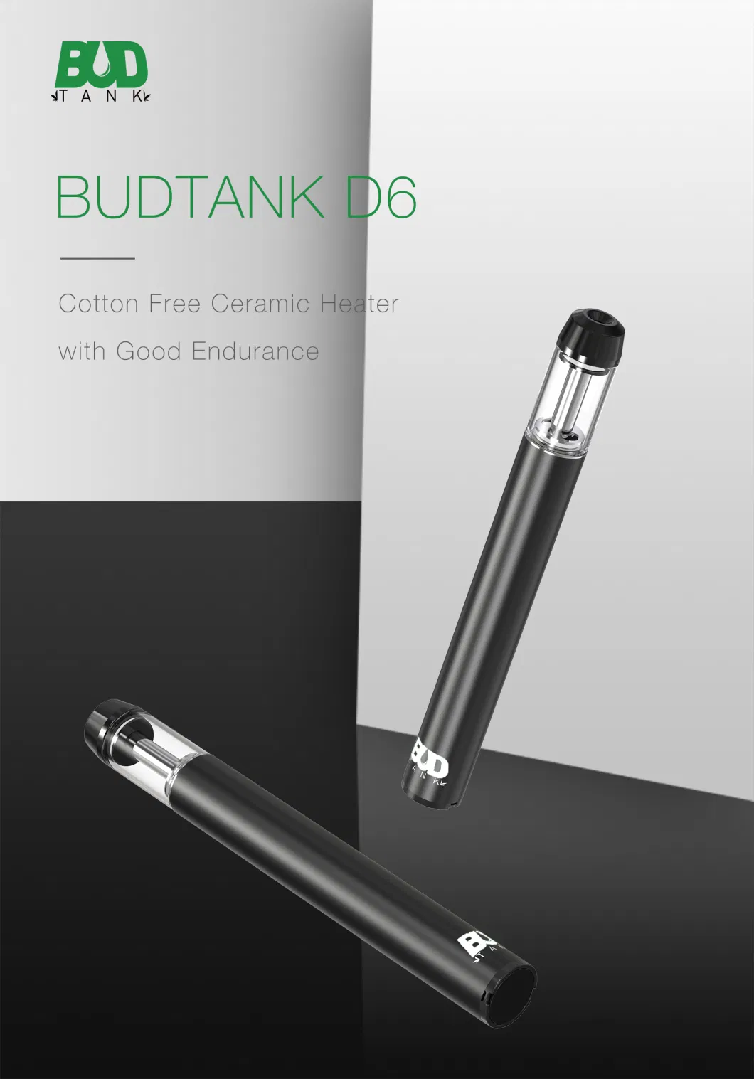 1g 0.5ml Glass Vaporizer Cartridge Rechargeable 550mAh Battery Ceramic Disposable Vape Pen