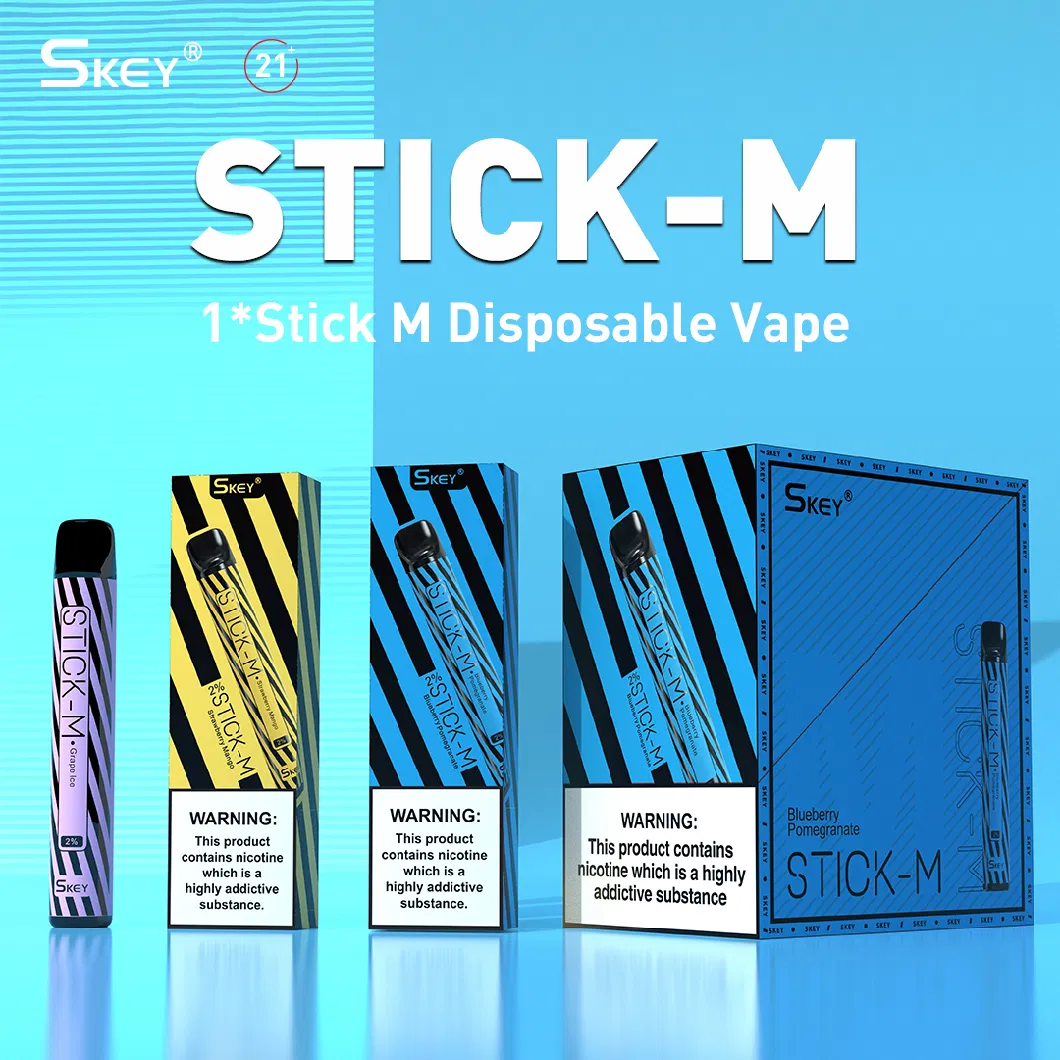 Factory Price OEM Elf Wholesale Disposable Vape Pen Stick-M 600 Puff Skey Cigarette Disposable Bar