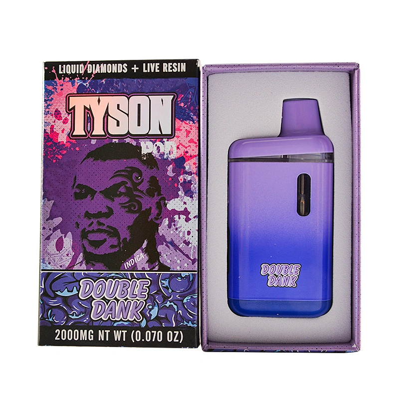 USA Stock Tyson 2g Disposable 200PCS/Lot Vape Pen Type C Charger Preheating 10 Flavors Digital Screen