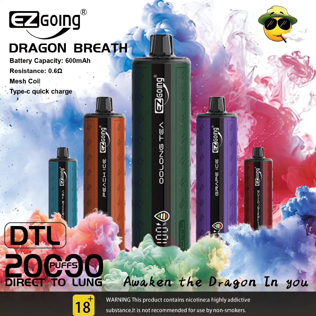 Ezgoing Factroy with Screen 25000puff 25K Original Cigarette Wholesale EU Pocket Vape Pen Disposable Vape