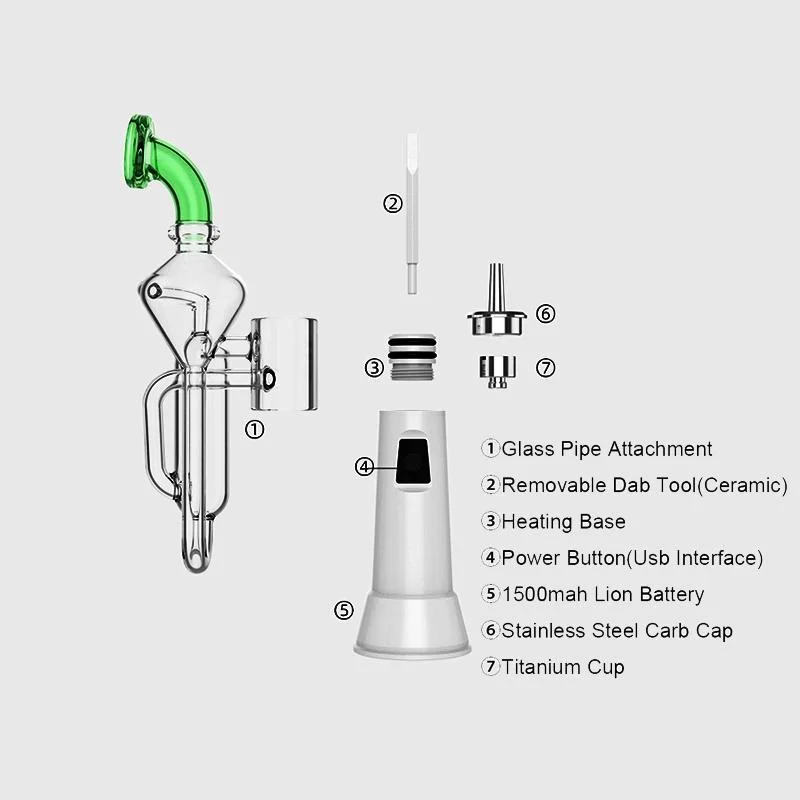 2023 Top Selling Electronic Cigarettes X-Enail Hookah Kit Wax Concentrate Dry Herb Vaporizer Budder DAB Rig Factory Wholesale Price