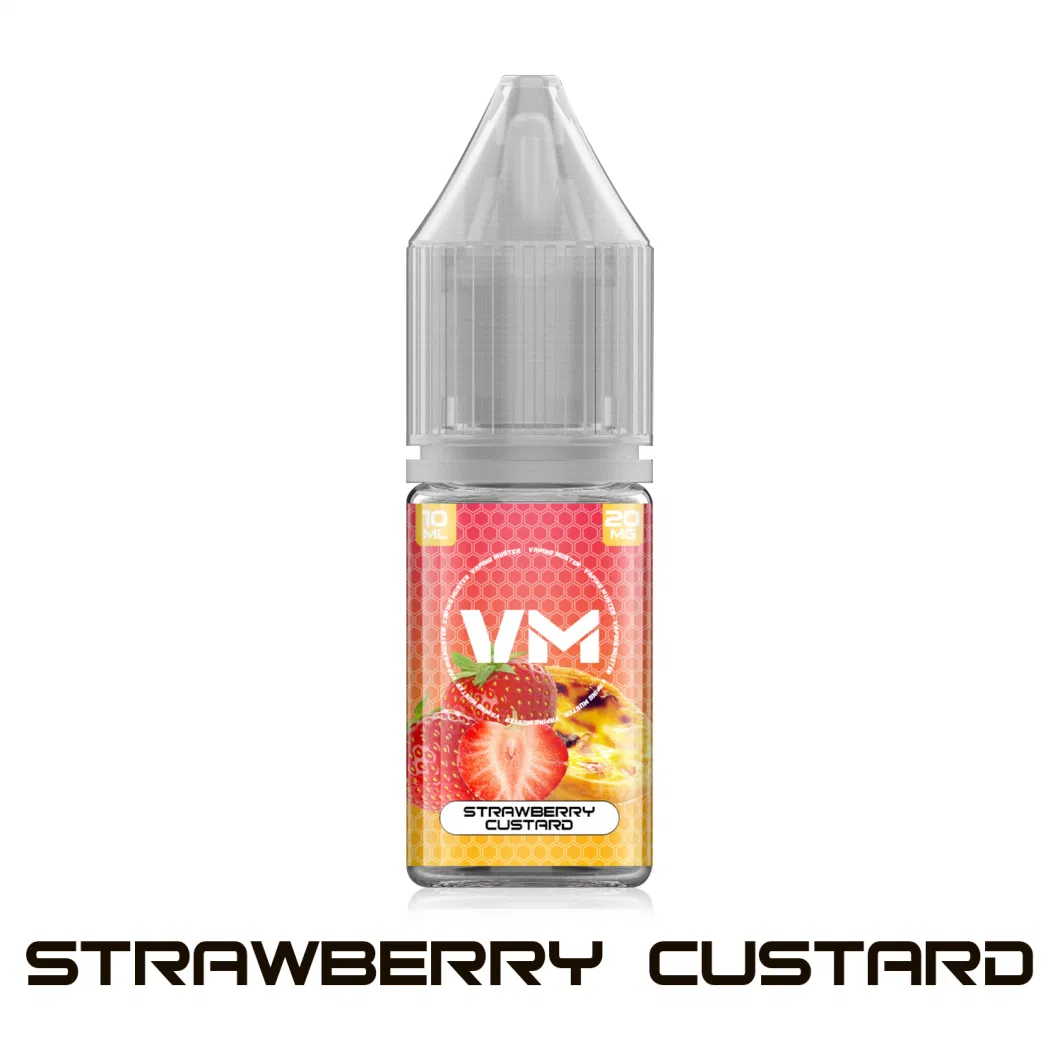 Vm Best Vape E Liquid in UK Wholesale Factory 10ml Bottle 20mg Nic Salt Concentrations Available Ejuice Eliquid for Pods/Mod/Refillable Vape/Empty Vape