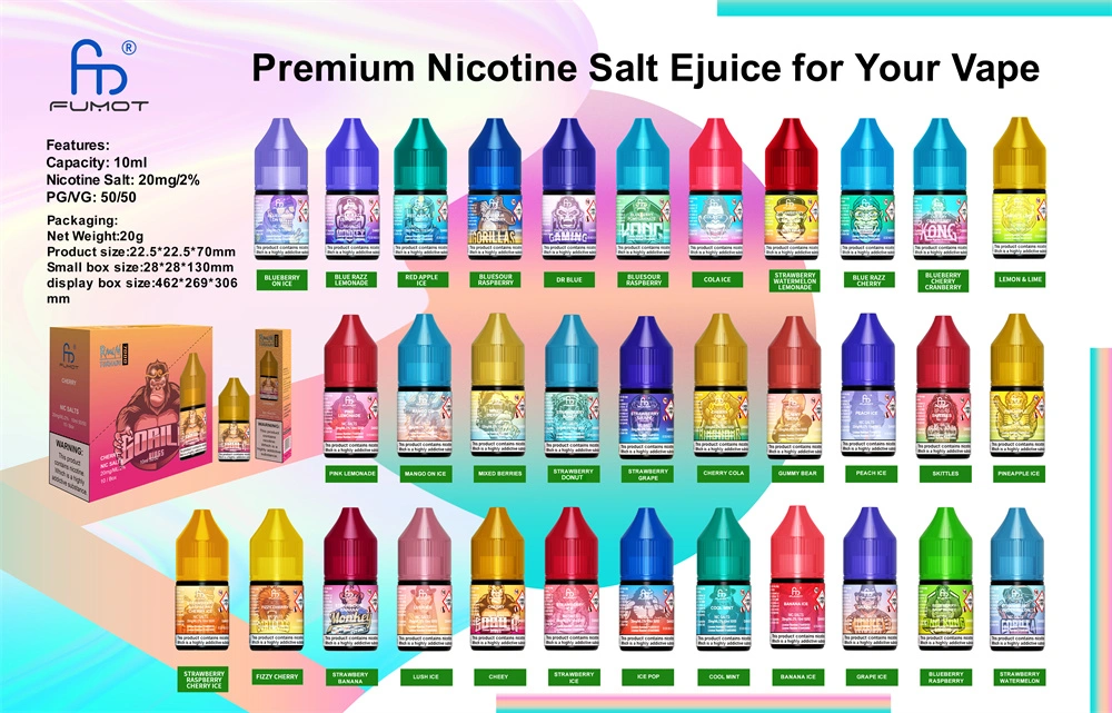 Premium Nicotine Salt Ejuice 36 Tasty Flavors Vape E-Liquid Flavors Available Non Minimum Order Quantity Fumot Randm Tornado 7000 Ejuice