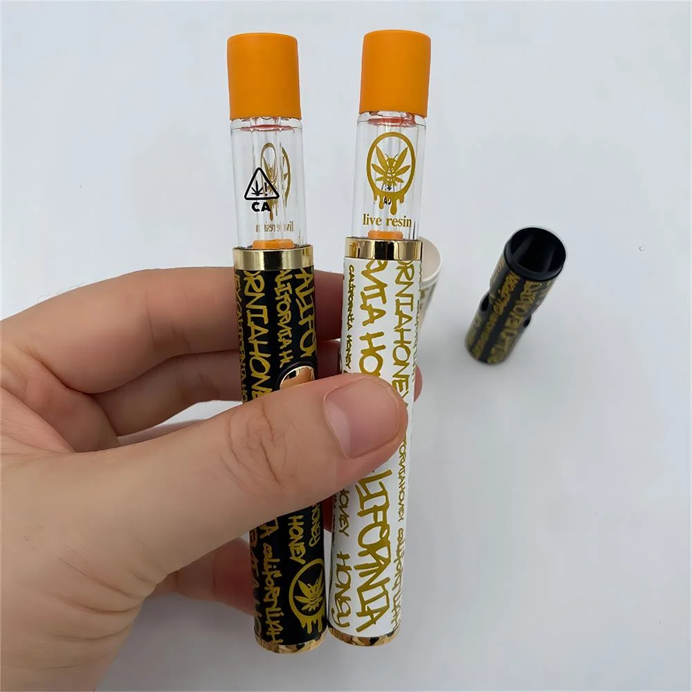 Wholesale Empty California Honey All Full Glass Diposable Vape Pen Vaporizer 1ml 1.0ml 1000mg 1g Ceramic Coil CB.D Th.C Delt.a 8 Extracts Starter Kit with Lead