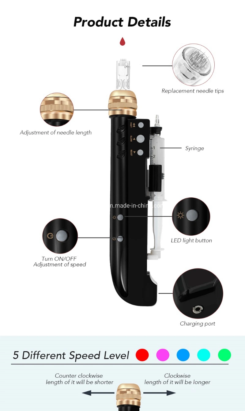 New Arrival Derma Pen Medication Injection and Operation for All Kind of Machinery Face Rejuvenation LED Deram Pen System