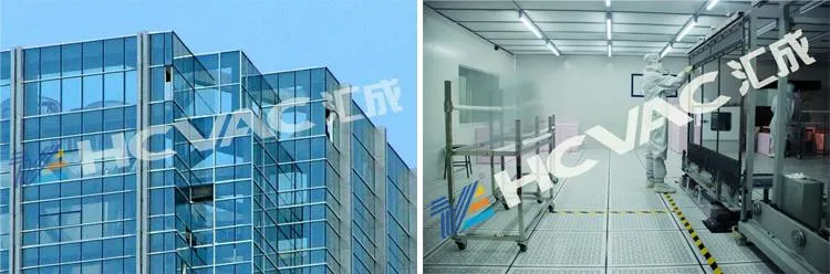 Hcvac Continuous Glass Metallic Reflective Film Inline Magnetron Sputtering PVD Coating Line Machine