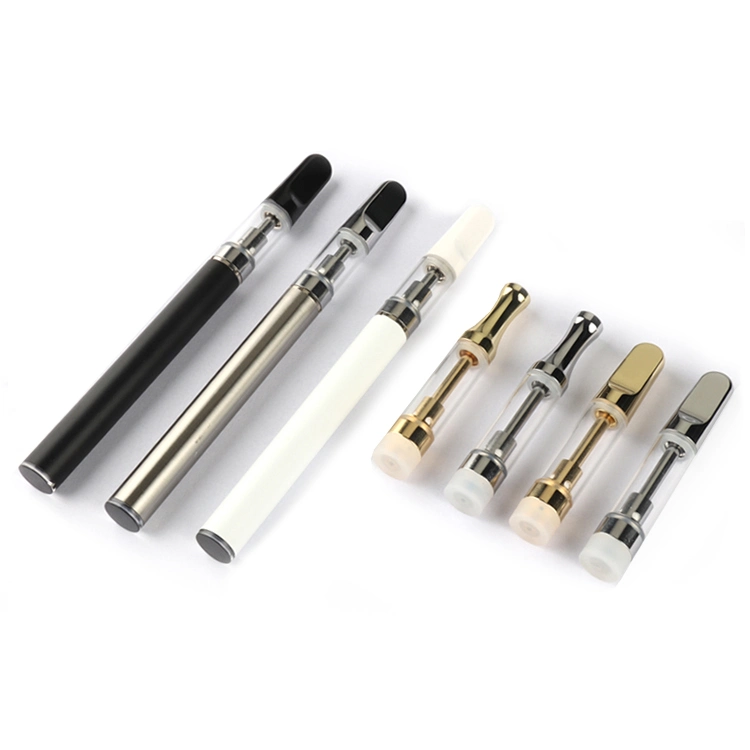 Electronic Cigarette Vaporizer Cartridge Glass Empty Cartridge with Wick 1.0 or 0.5ml 510 Thread Tko Vape Cartridge