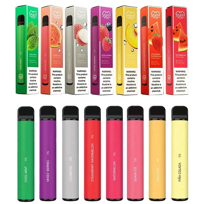 2022 Best Quality Plus 800 Puffs Bar Plus E Cigarettes Disposable Vapes Pen Device 550mAh Battery 3.2ml Pre-Filled Vape Portable Vapor Vs Bang XXL Esco Elux