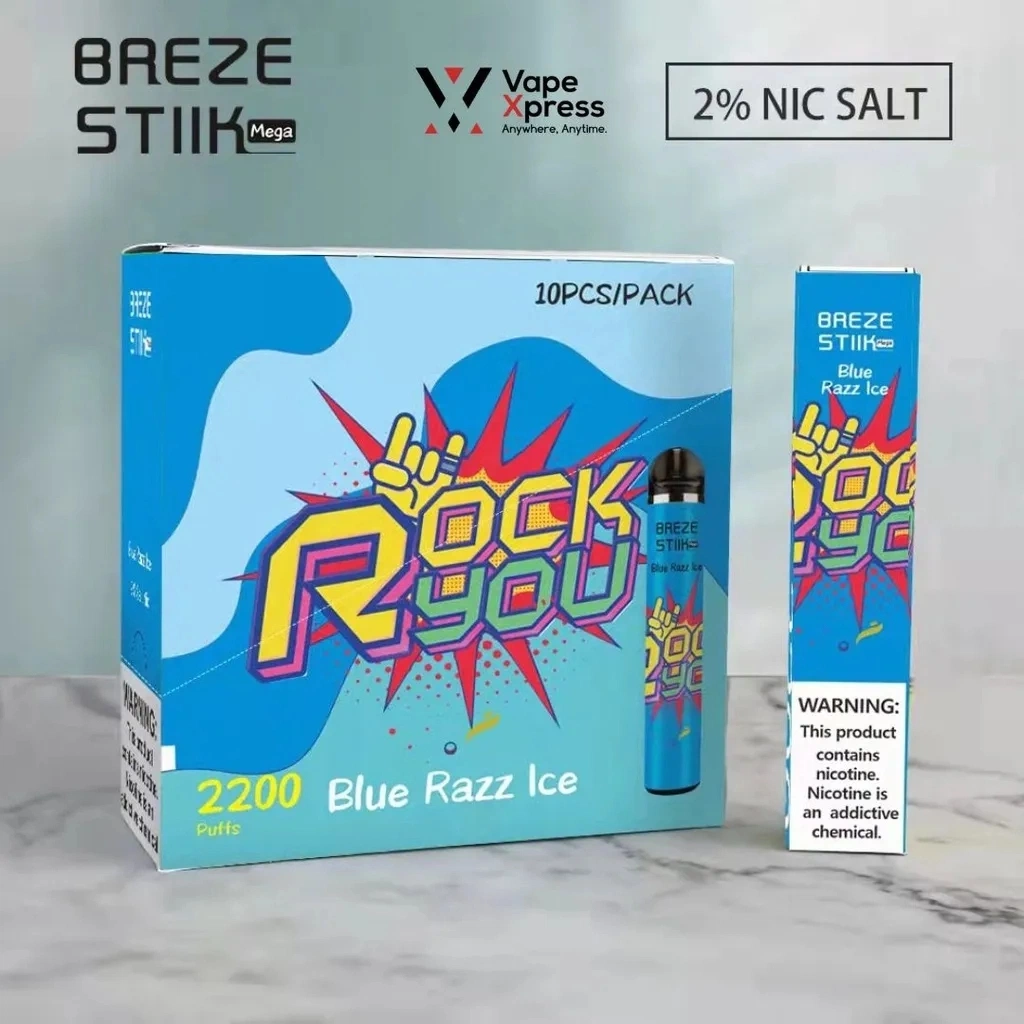 Breze Stiik Mega 2200 Puffs Disposable Vape Kit 8 Flavors Best Dry Herb Vaporizer Best