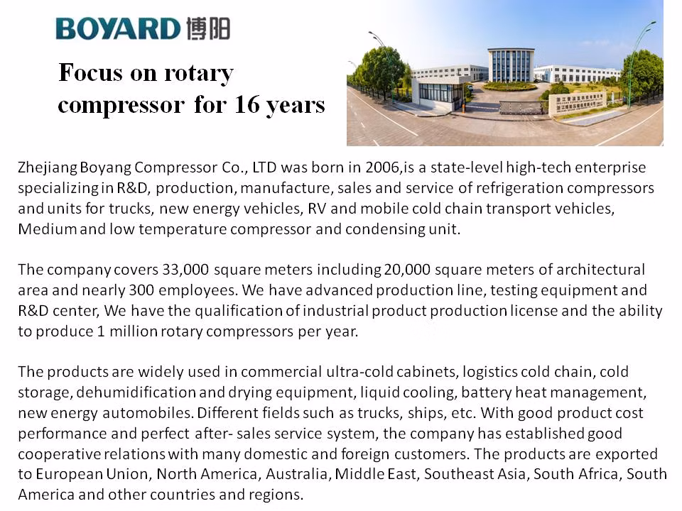 Caravan Aircon Compressor for Truck Cabin Air Conditioner and Travel Trailer Special Transportation Air Conditioning