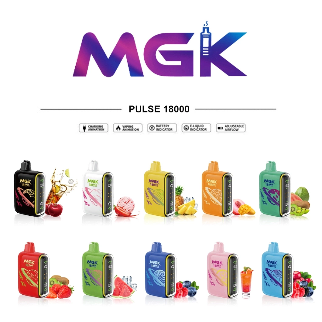 2024 Private Mold Mgk Wholesale Cheap Vape Disposable 18000 Puffs Disposable EU Warehouse Electronic Cigarette