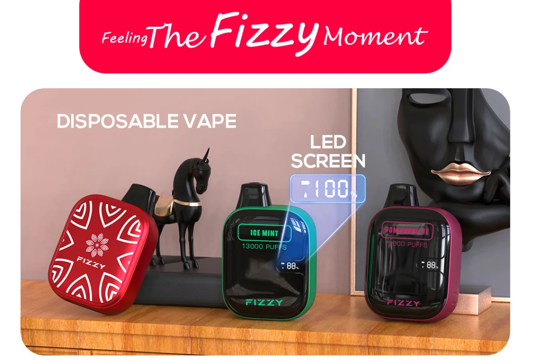 Original Fizzy Boom 13000 Puff Disposable Vape Pod Digital Screen EU Warehouse E-Cigarettes