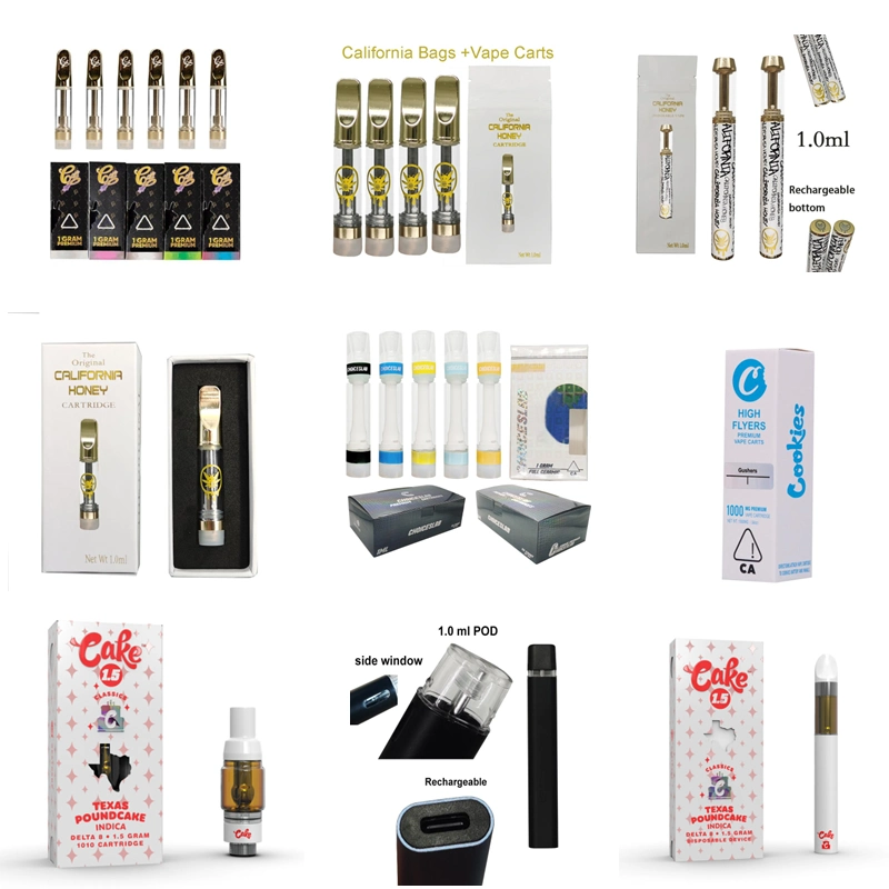New Hi Fly Vape Cartridges Pod 0.8ml Hifly Atomizers 510 Thread Tank Thik Oil Full Ceramic Empty Carts with Retail Packaging Sticker