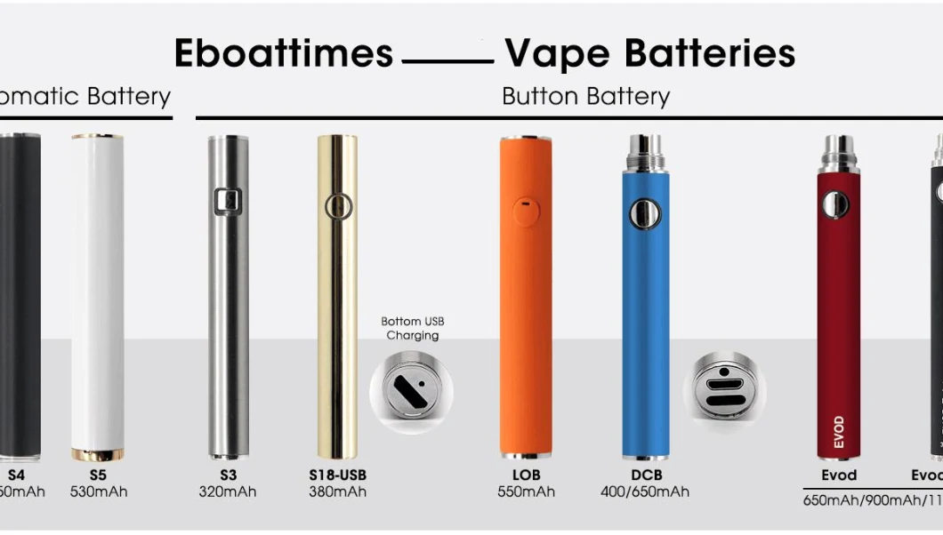 Bulk Vaporizer Vape Battery Variable Voltage E Cigarette Preheat Battery