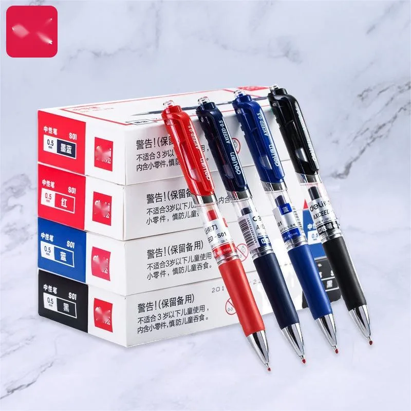 Neutral Pen Student Exam 0.5mm Bullet Black Office Stationery Gel Pen