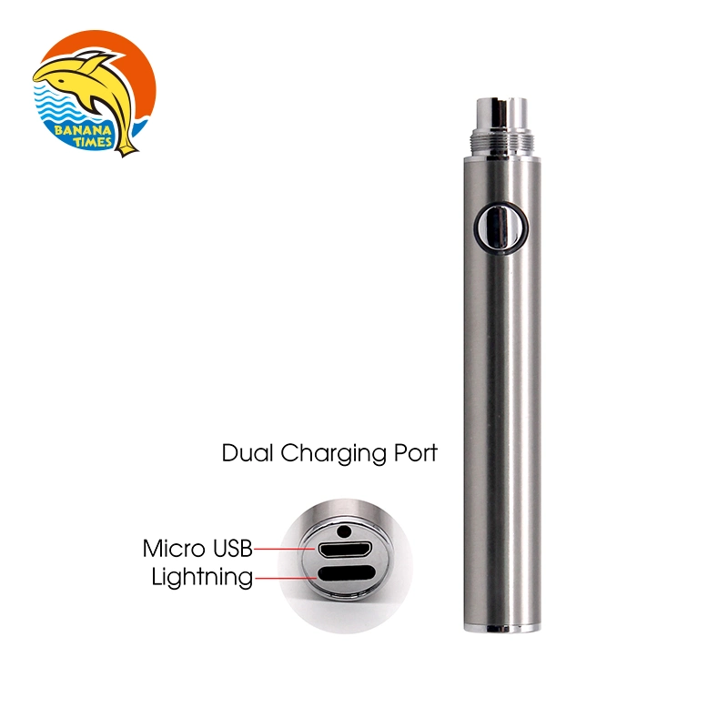 Wholesale Price Customized 510 Vaping Pen Battery 400mAh 650mAh Variable Voltage 510 Thread Vape Batteries with Dual USB-C Ports