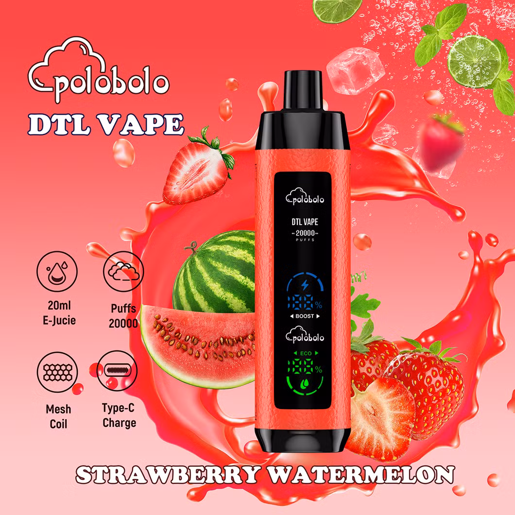 Superior Vaping Experience with Dual Mesh Coil, 20ml Capacity, and Comprehensive Flavor Customization Disposable Shisha Hookah Vape