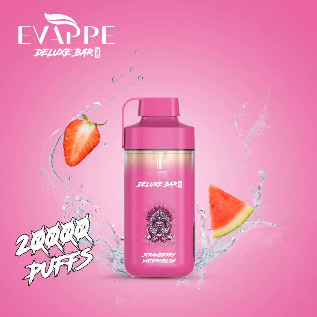 Evappe Deluxe Bar PRO 20000 Puff Zbood Poco on Time Delivery Guranete Fluumbox Heating Stick Pastry Pen Electronic Cigarette Vape