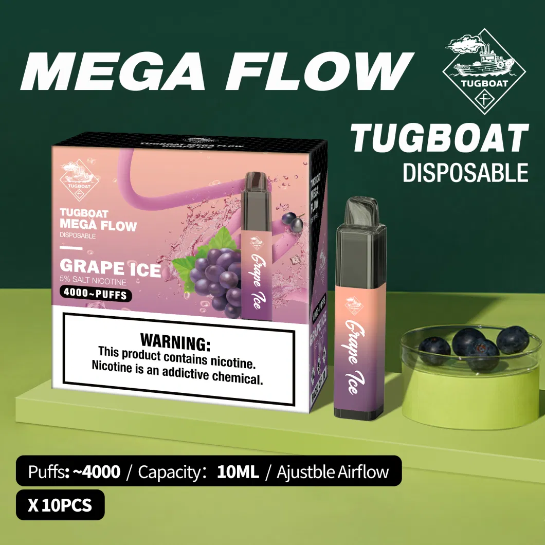 OEM Electronic Cigarette Tugboat Mega 4000puffs Vape Shops Near Me