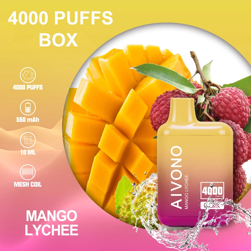 2023 Best Vape UK Factory Direct Wholesale I Vape Eluxs Elf Aivono 4000 Puff Bar Disposable Vape Pen E Cigarette Fume Vaporizer