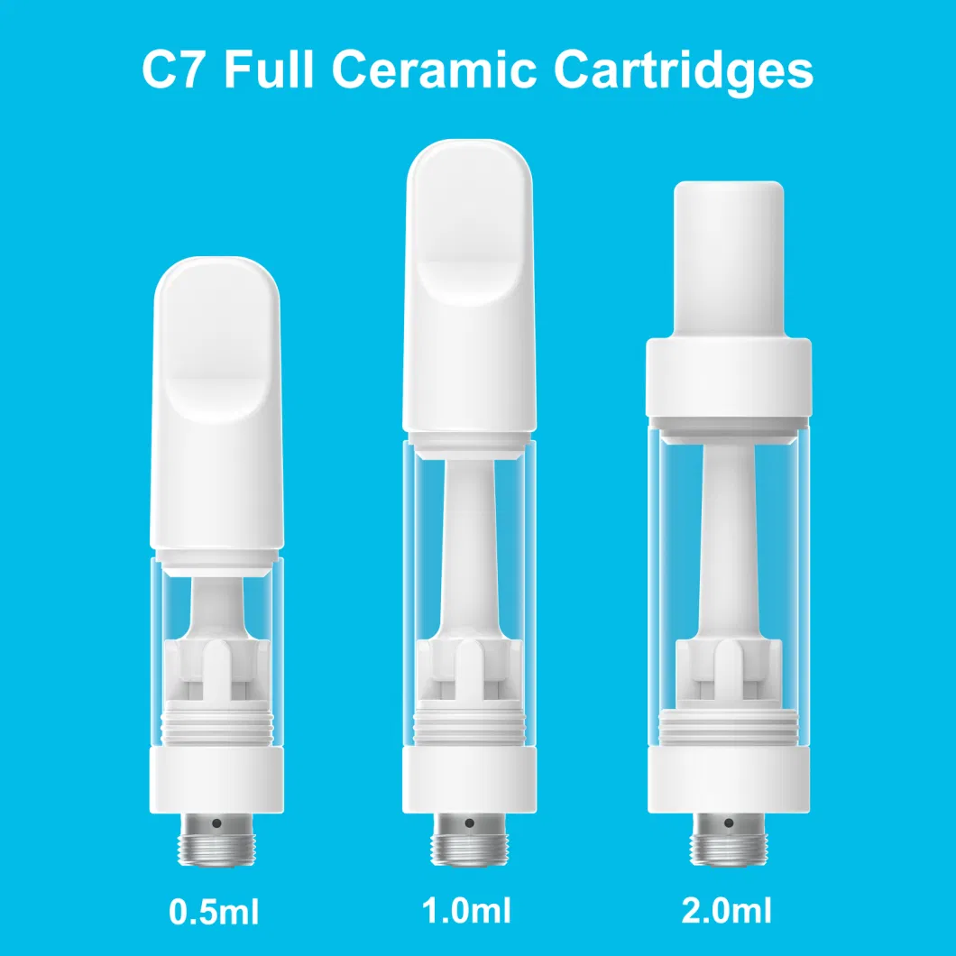 2024 Hot Selling Full Ceramic Vaporizer Pen Cartridge Disposable 0.5ml 1.0ml Glass Thick Oil Atomizer 510 Thread Empty Vape Juice Disposable Vape Pen Cart