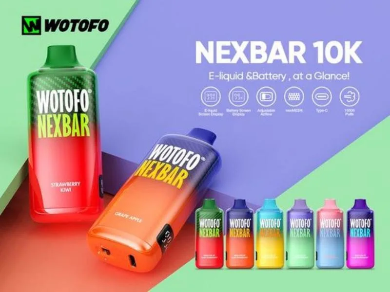 Disposable Vape Wotofo Nexbar 10000 Puffs Pen 500mAh Battery EU Best Seller Vape Herbal New Inventions Wape Drop Shipping Vape Vaporizer