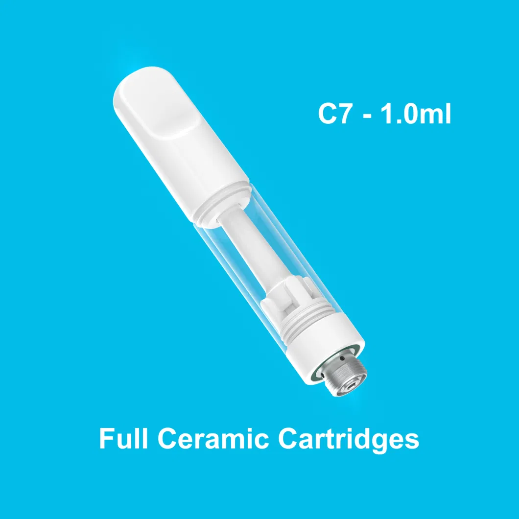 2024 Hot Selling Full Ceramic Vaporizer Pen Cartridge Disposable 0.5ml 1.0ml Glass Thick Oil Atomizer 510 Thread Empty Vape Juice Disposable Vape Pen Cart