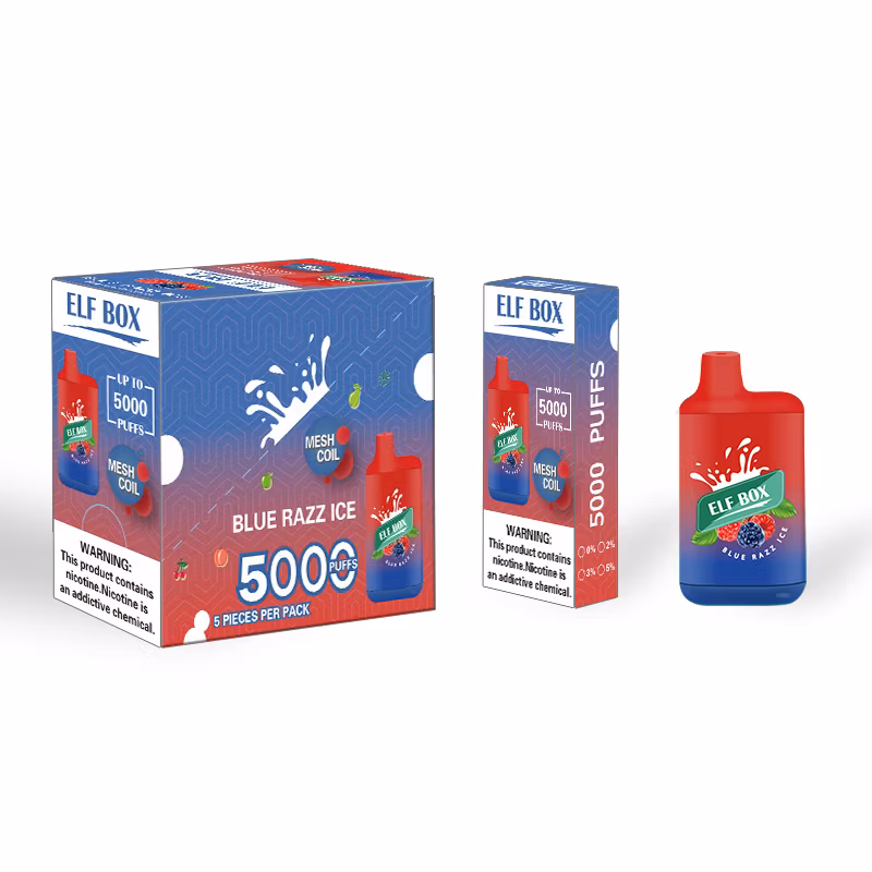 Doloda Elf Box Disposable Electronic Cigarette Pod Device 5000 Puffs 650mAh Battery 12ml Prefilled Cartridge Vape Pen Vs Esco Bars