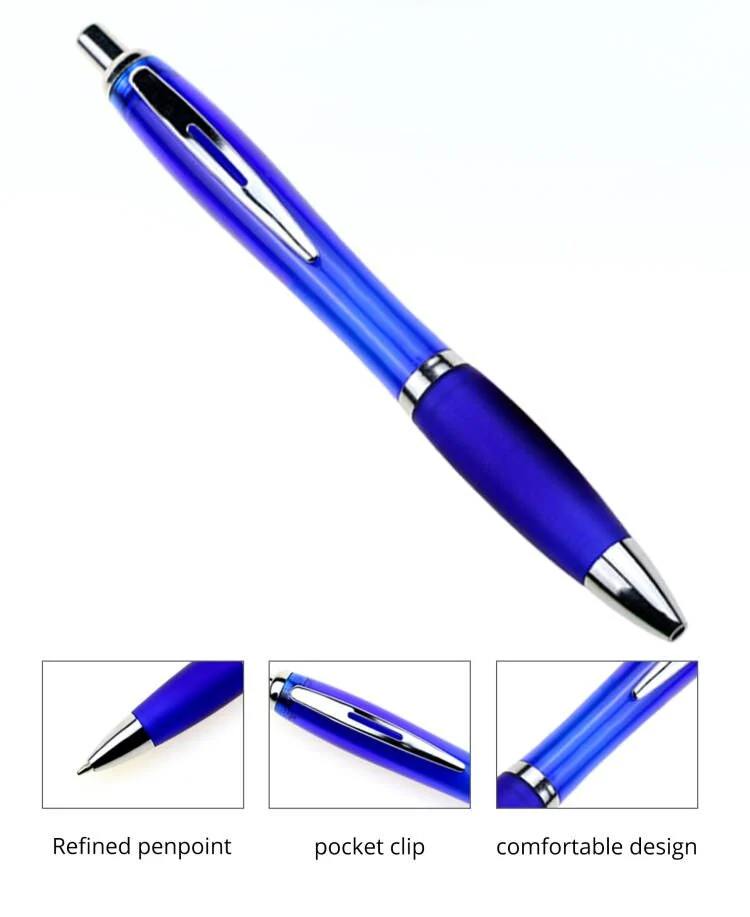 Customized Logo Print Promotional Ballpoint Pen Plastic Ball Pen