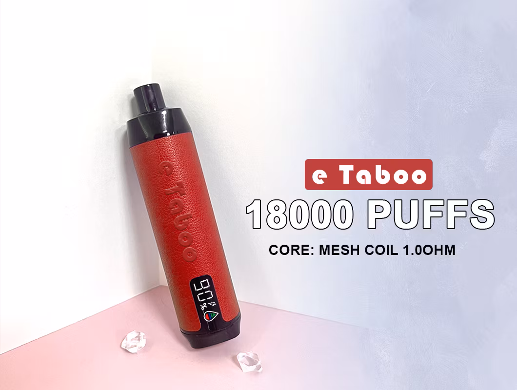 High Quality Leather Vaper 18, 000 Puffs Disposable Vape Display Screen Vaper Pen Style E Cigarette Online Shopping Wholesale