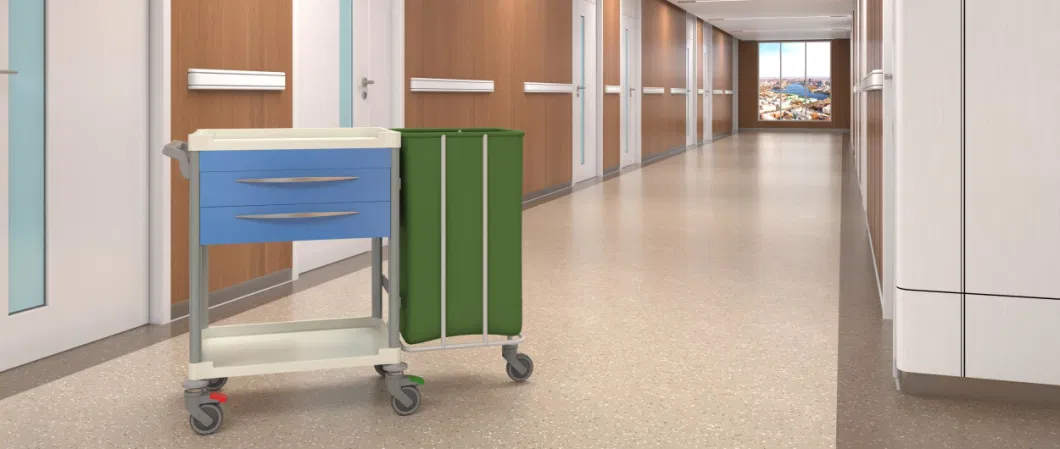 Hospital Waste Collection Medical Products Laundry Cloth Washing Cleaning Cart