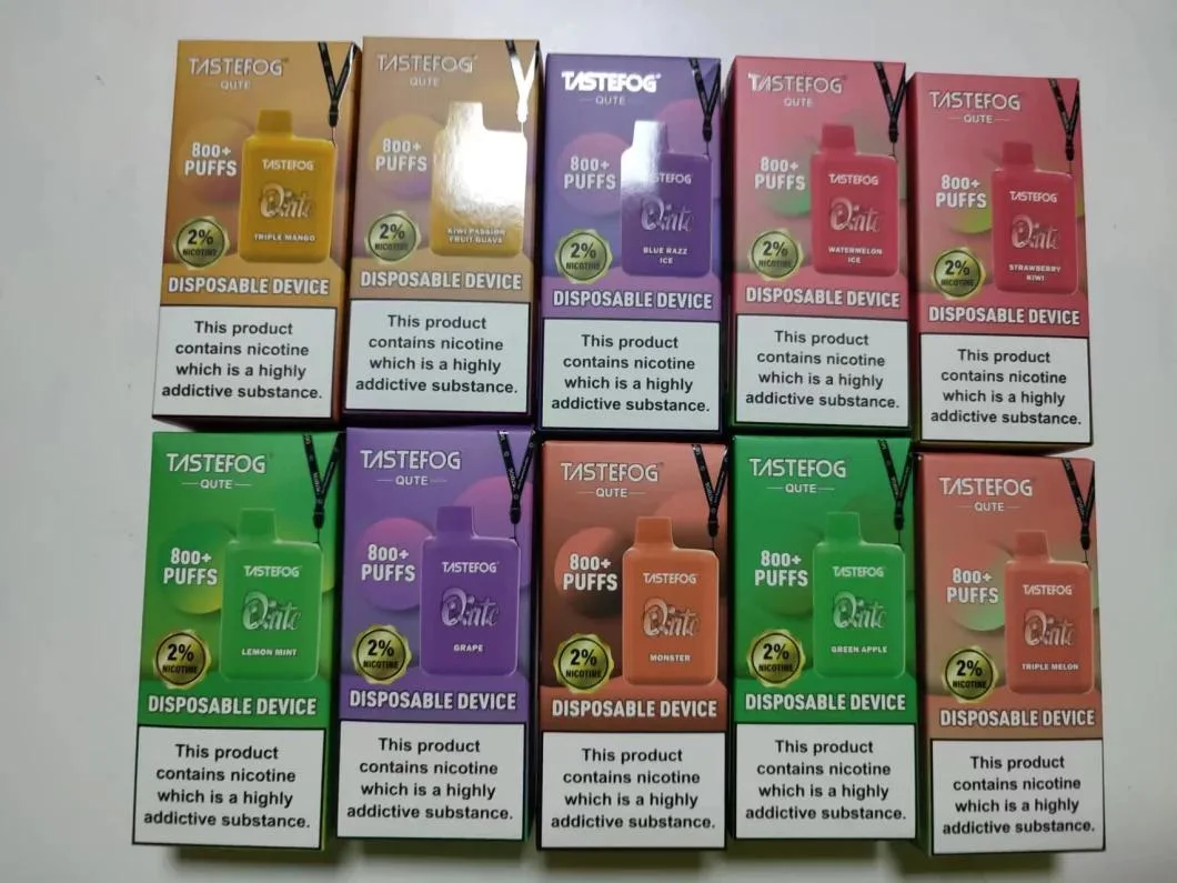 Tastefog Qute 800 Puffs Disposable Vape Wholesale E Cigarette Elf Puff Bar