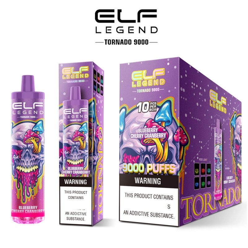 Wholesale I Disposable Vape Elf Legend Bar 9000 600 4000 5000 8000 10000 12000 15000 Puffs 0%/2%/5% Nicotine Lux E-Cig