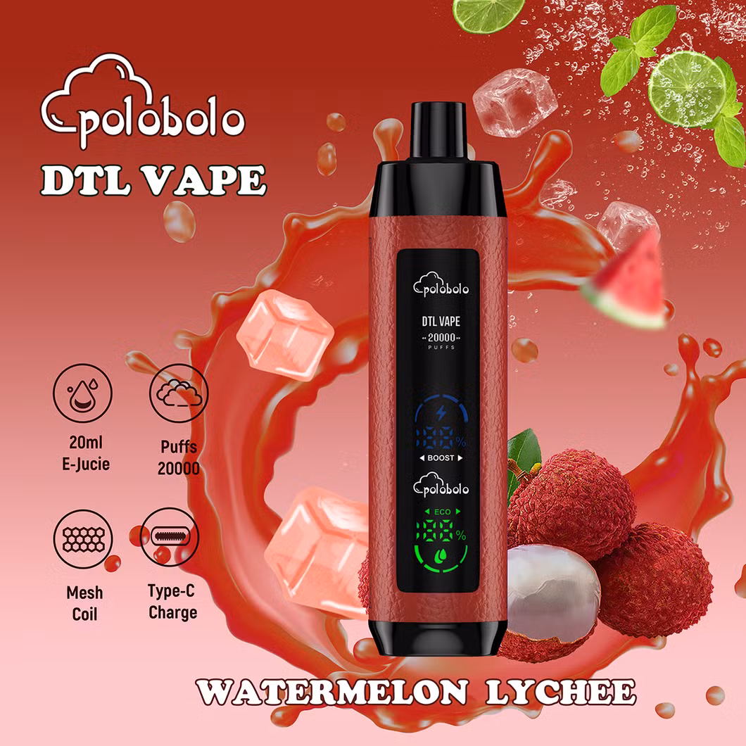 Superior Vaping Experience with Dual Mesh Coil, 20ml Capacity, and Comprehensive Flavor Customization Disposable Shisha Hookah Vape