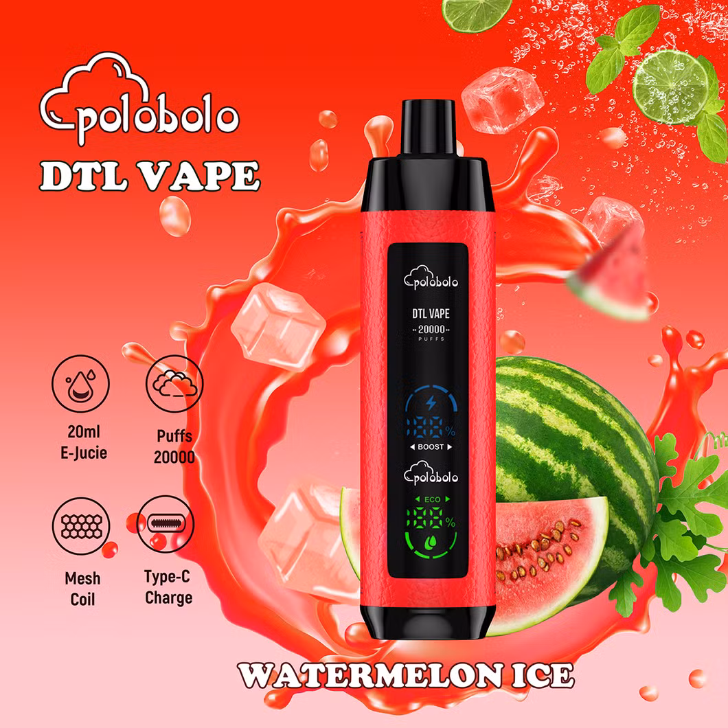 Superior Vaping Experience with Dual Mesh Coil, 20ml Capacity, and Comprehensive Flavor Customization Disposable Shisha Hookah Vape