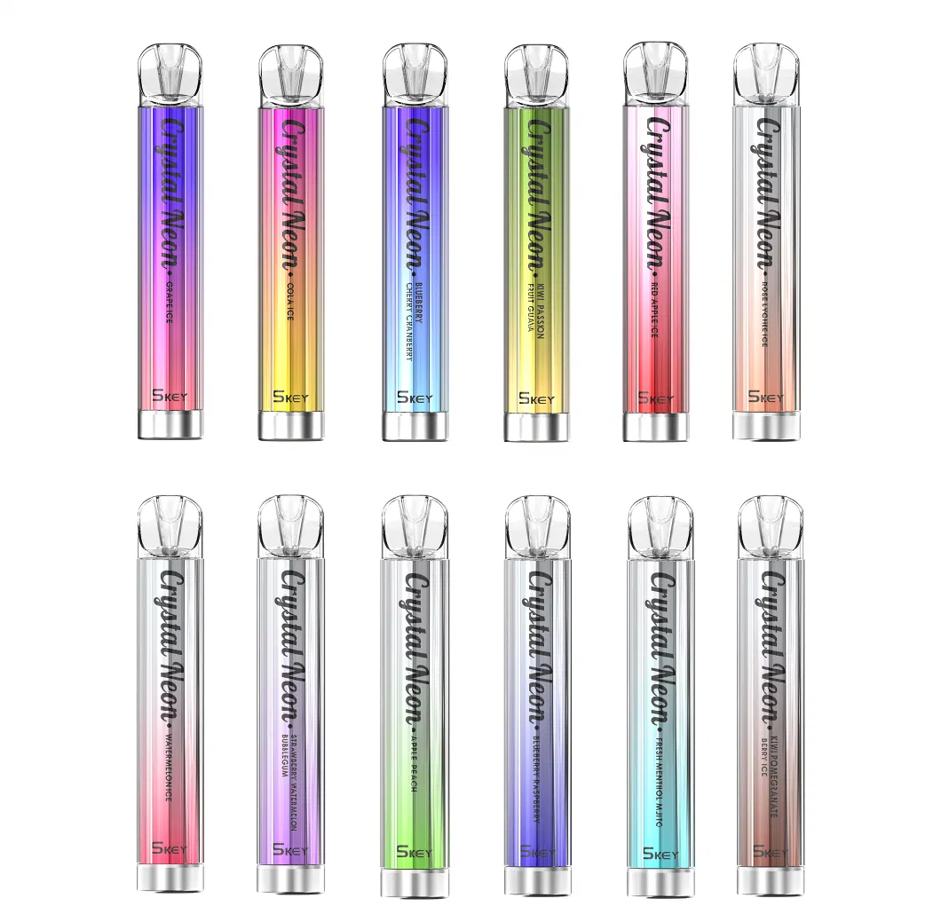 2022 UK Best Selling Wholesale I Vape Pen Skey Crystal Neon Bar Disposable Electronic Cigarette 600 Puffs 25 Flavors 2ml with Tpd