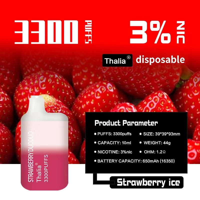 Manufacturers Selling 3300puffs 3nic 15ml Fruit Flavor Disposable Vape