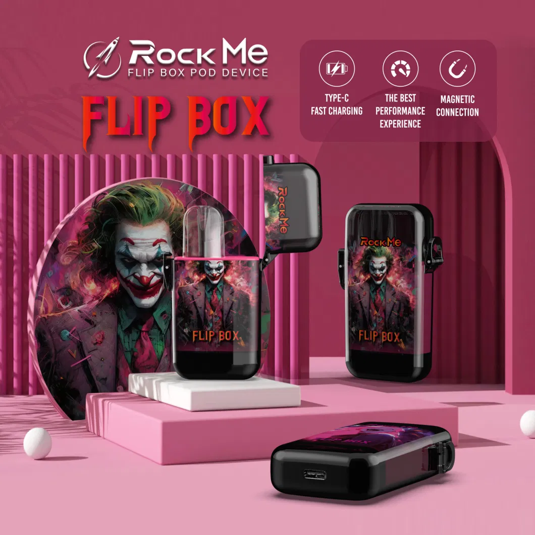 Newly Vaporizer Rock Me Flip Device 650mAh Battery Atomizer 5 Different Style Match as Relx Pods