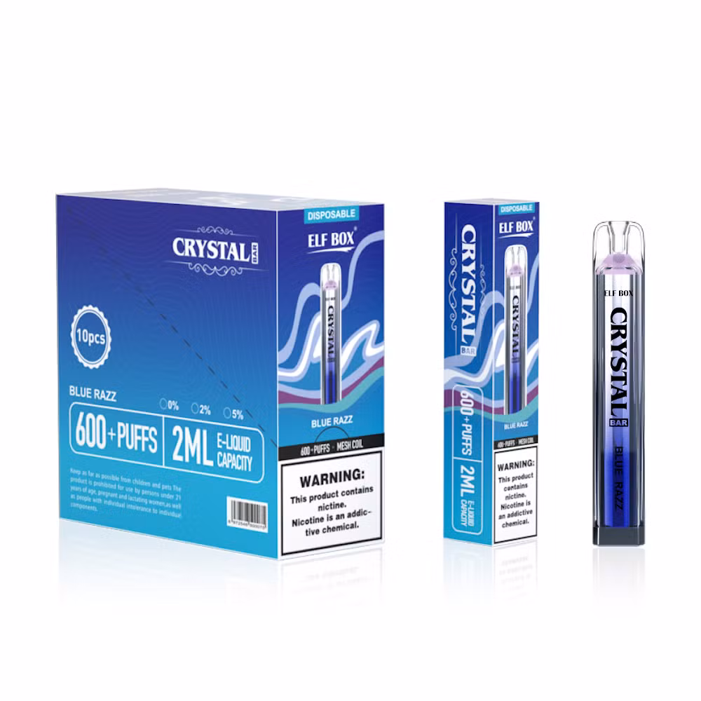 Crystal Elf Box 600 Puff Disposable Vape Pod Device E-Cigarette Disposable Mini Vape Bar