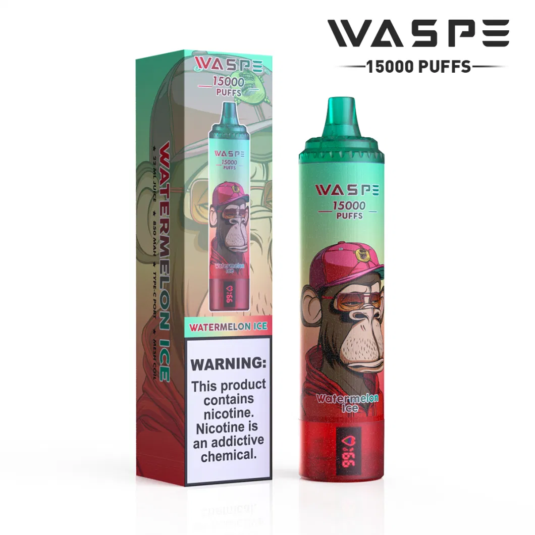 Premium Quality Wholesale Vape Price Disposable Waspe 12K 15K 20K Smart Disposable Vaporizer Electronic Smoke Vape