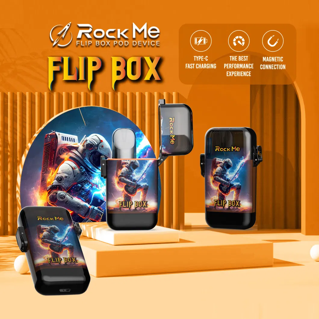 Newly Vaporizer Rock Me Flip Device 650mAh Battery Atomizer 5 Different Style Match as Relx Pods