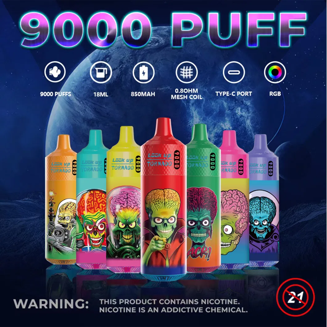 Wholesale Factoty Digital Box 9000 Puffs Randm Tornado Disposable Vape