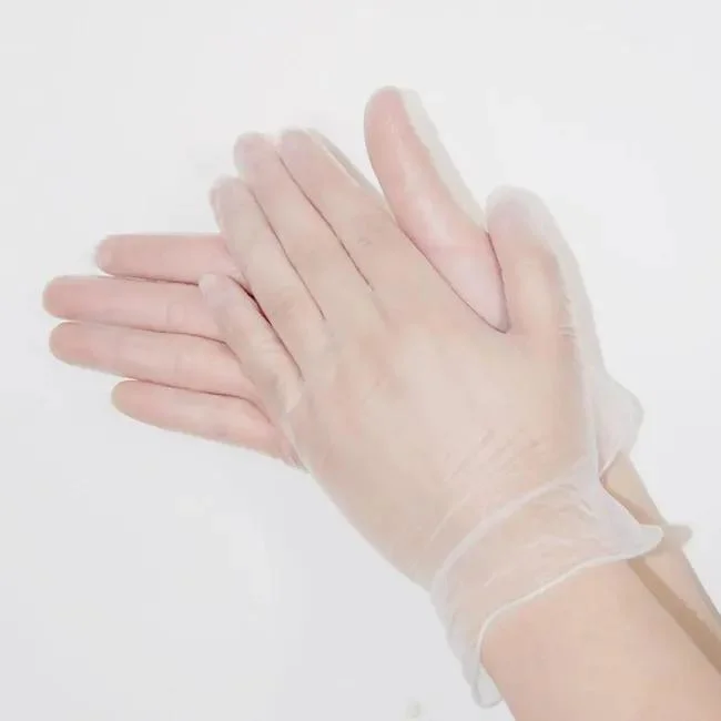 Cheapest Disposable Vinyl Gloves Clear Color Examination Hand Gloves Disposable