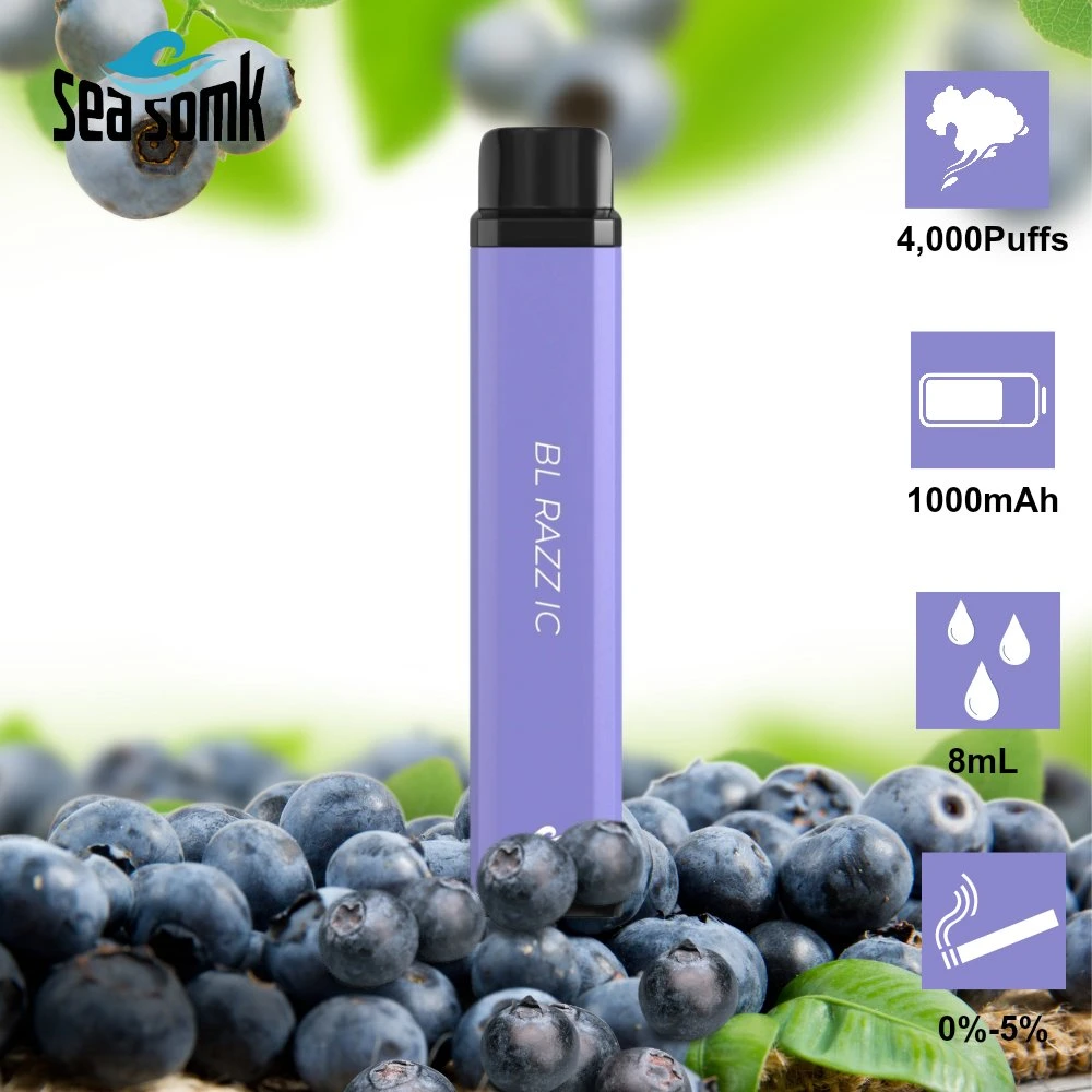 Seasomk Best Flavors Vape 4000 Puffs Disposable Vape Fast Delivery Vaporizers Wholesale