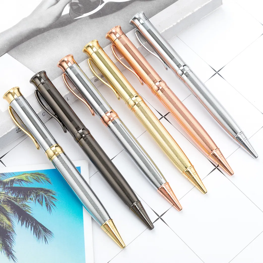 Wholesale Office Sationery Supply 3D Personalized Metal Logo Custom Plastic Wooden Company Promotional Gift Gel Fountain Marker Luxury Fancy Ballpoint Ball Pens