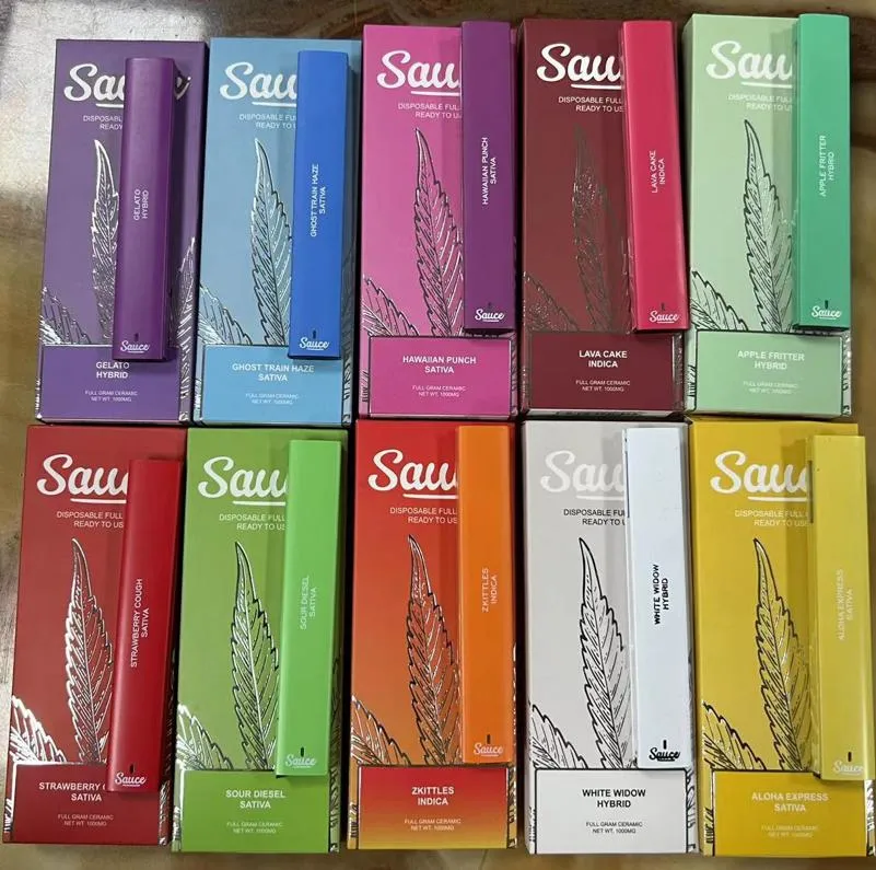 Sauce Disposable Vape Pen Packaging E Cigarette Empty Cartridge Dry Herb Vaporizer