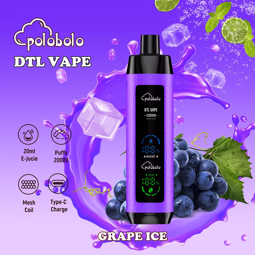 Superior Vaping Experience with Dual Mesh Coil, 20ml Capacity, and Comprehensive Flavor Customization Disposable Shisha Hookah Vape