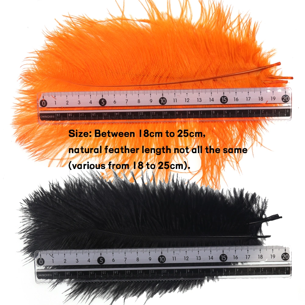 18-25cm Fly Tying Ostrich Feathers for Streamer Nymph Indicator Ostrich Herl Plume Fluffy Body Tying Materials